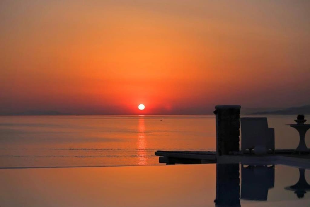 Mykonos Sea View Luxury Villa By Calypso Sunset Villas Mykonos Town Exteriör bild