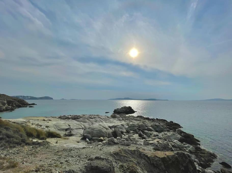 Mykonos Sea View Luxury Villa By Calypso Sunset Villas Mykonos Town Exteriör bild