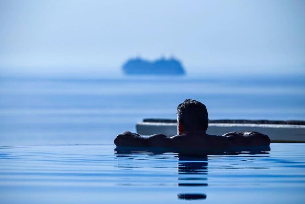 Mykonos Sea View Luxury Villa By Calypso Sunset Villas Mykonos Town Exteriör bild