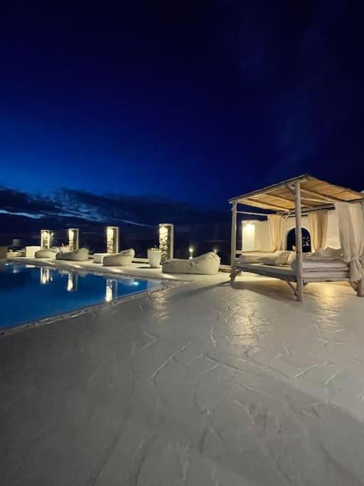 Mykonos Sea View Luxury Villa By Calypso Sunset Villas Mykonos Town Exteriör bild
